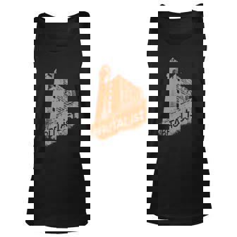 Brutalist Architecture T-Shirt Concrete Modernist London Tee Men Women Tank Top Graphic Print Unisex - Thegiftio UK