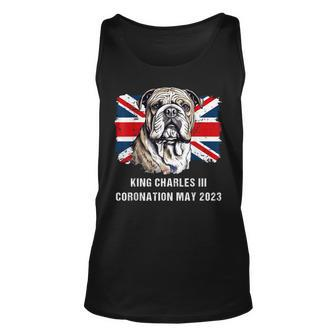 Bulldog Union Jack King Charles Coronation Unisex Tank Top | Mazezy