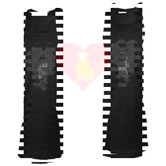 Bullmastiff Valentines Day Dog Love Fingerprint V2 Unisex Tank Top | Mazezy