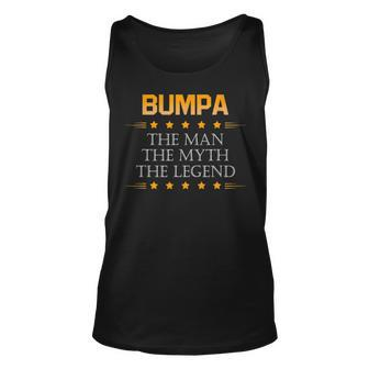 Bumpa The Man Myth Legend Bumpa Grandpa Gifts Unisex Tank Top - Seseable
