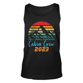 Cabin Crew 2023 Cabin Group Vacation Mountain Friends Trip Unisex Tank Top | Mazezy