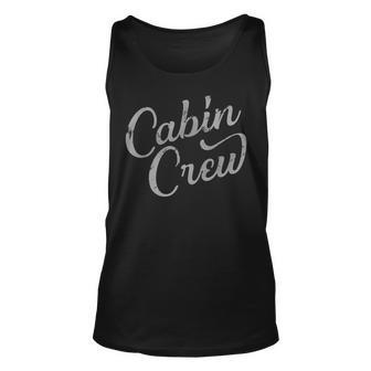 Cabin Crew Friends Family Group Lake Or Mountain Vacation Unisex Tank Top | Mazezy
