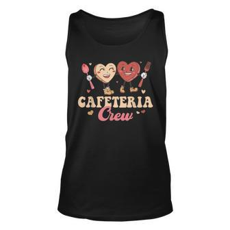 Cafeteria Crew Groovy Valentine Lunch Lady Valentines Day Unisex Tank Top | Mazezy