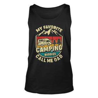Camping For Dad Funny Vintage Camping For Men Unisex Tank Top - Seseable