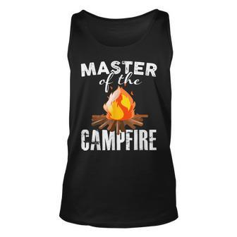 Camping T Master Of The Campfire Outdoors Unisex Tank Top - Seseable