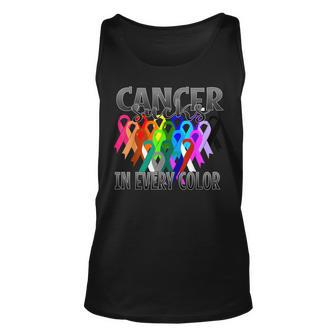 Cancer Sucks In Every Color Fighter | Fight The Cancer Unisex Tank Top | Mazezy