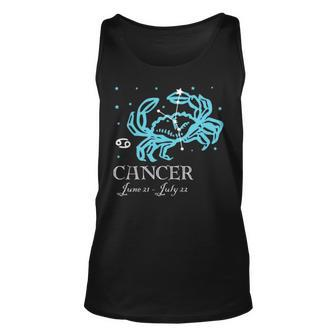 Cancer The Crab Constellation Unisex Tank Top | Mazezy