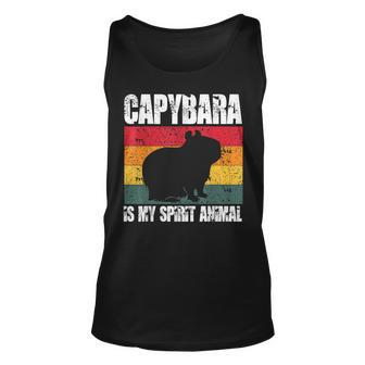 Capybara Is My Spirit Animal Capybara Pet Animal Gifts Unisex Tank Top - Seseable