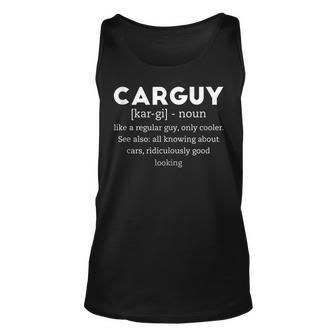 Carguy Good Looking Definition Funny Fathers Day Men Unisex Tank Top - Thegiftio UK