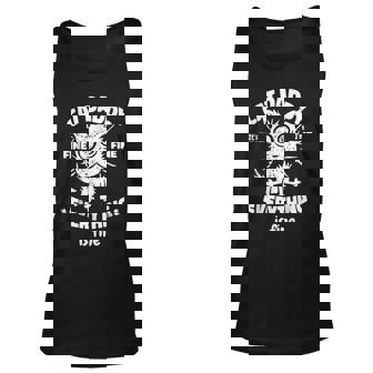 Cat Daddy Funny Black Cat Fathers Day Its Fine Im Fine Unisex Tank Top - Thegiftio