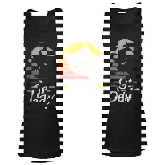 Cat Daddy Vintage Eighties Style Cat Retro Distressed V2 Unisex Tank Top - Seseable