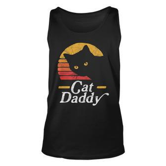 Cat Daddy Vintage Eighties Style Cat Retro Distressed V3 Unisex Tank Top - Seseable