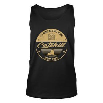 Catskill New York Its Where My Story Begins Unisex Tank Top - Seseable