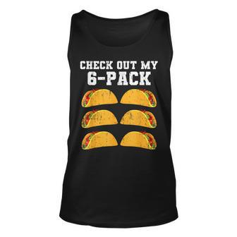 Check Out My Six 6 Pack With Tacos For Cinco De Mayo Mens Unisex Tank Top | Mazezy