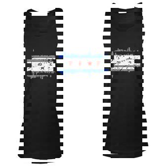 Chicago Flag Runner Gear Chicago Apparel Marathon Finisher Men Women Tank Top Graphic Print Unisex - Thegiftio