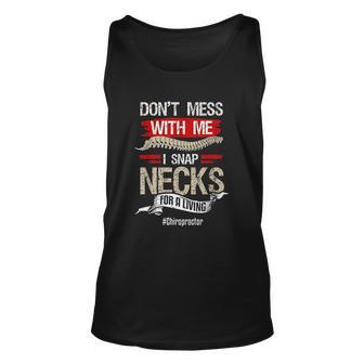 Chiropractor Funny Chiropractic Gift Humor Necks Men Women Tank Top Graphic Print Unisex - Thegiftio UK