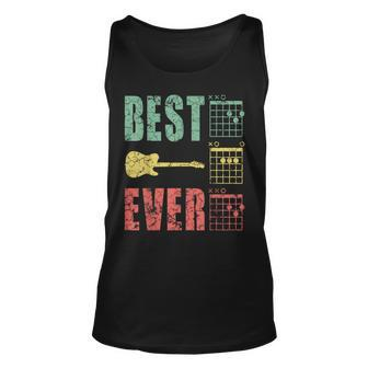 Chord Guitar Best Dad Ever For Men Funny Unisex Tank Top | Mazezy