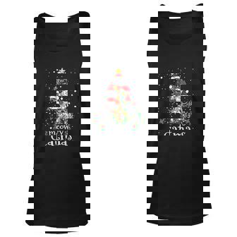 Christmas Cats Tree For Cat Mom Dad Gift Meowy Catmas Men Women Tank Top Graphic Print Unisex - Thegiftio