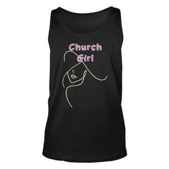 Church Girl Unisex Tank Top | Mazezy