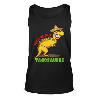 Cinco De Mayo Taco Saurus Tacos T Rex Mexican Men Women Unisex Tank Top - Seseable