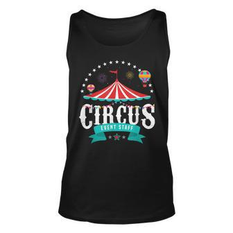 Circus Event Staff Vintage Retro Carnival Birthday Party Unisex Tank Top - Seseable