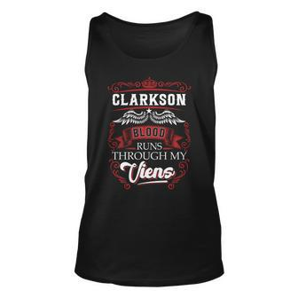 Clarkson Blood Runs Through My Veins Unisex Tank Top - Seseable