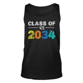 Class Of 2034 Grow With Me First Day Of School Graduation Unisex Tank Top | Mazezy