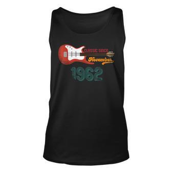 Classic Since November 1962 61 Geburtstag Gitarrenliebhaber Tank Top - Seseable