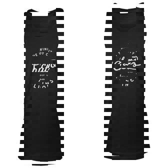 Classic Retro Vintage Chicago Illinois Windy City Gift Men Women Tank Top Graphic Print Unisex - Thegiftio