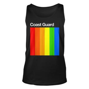 Coast Guard Colors Graphic Design Unisex Tank Top - Seseable