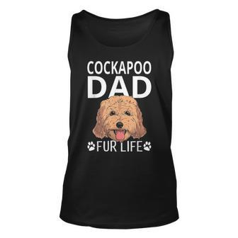 Cockapoo Dad Fur Life Dog Fathers Day Gift Pun Unisex Tank Top - Seseable