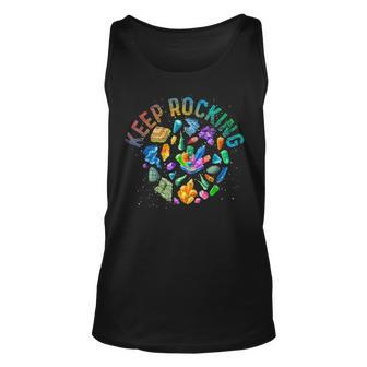 Colorful Rock Collector Earth Scientist Gift Funny Geology Unisex Tank Top | Mazezy