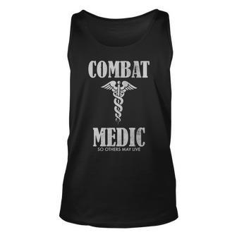 Combat Medic Distressed United States Army Unisex Tank Top | Mazezy