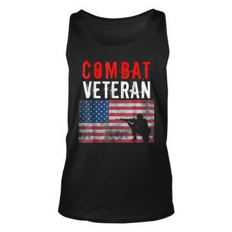 Combat Veteran Us Army Us Navy Us Air Force Unisex Tank Top | Mazezy