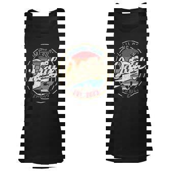 Coming Soon Daddy Est 2023 Promoted To Dad Daddy Fathers Day Unisex Tank Top - Thegiftio UK