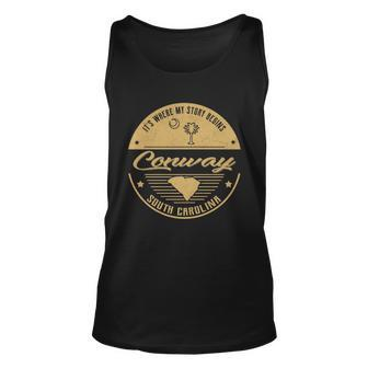 Conway South Carolina Its Where My Story Begins Unisex Tank Top - Seseable