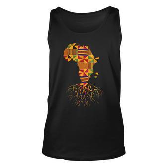 Cool Africa Map Traditional Kente Cloth African Roots Unisex Tank Top - Thegiftio