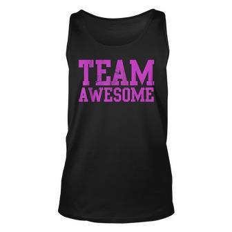Cool Funny Team Awesome Group Matching Vintage Distressed Unisex Tank Top | Seseable UK
