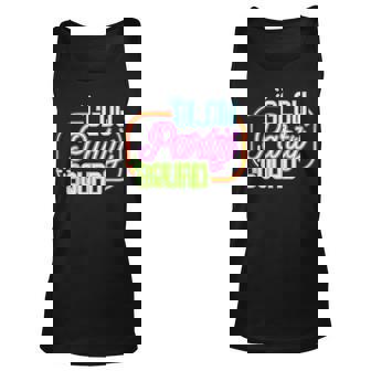 Cool Glow Party Squad Birthday Tshirt Unisex Tank Top | Mazezy