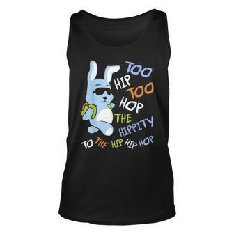 Cool Hip Hop Easter Bunny Hippity Rabbit Eggs Hunt Unisex Tank Top - Seseable