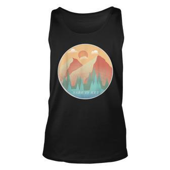 Cool Sunset Retro Aesthetic Patience Arabic Sabr Is Key Tank Top | Mazezy