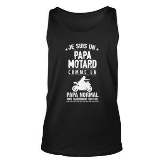 Cooler Biker Papa Herren Unisex TankTop, Einzigartiges Motorradfahrer Design - Seseable