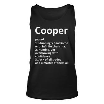 Cooper Definition Personalized Name Funny Birthday Gift Idea Unisex Tank Top - Seseable