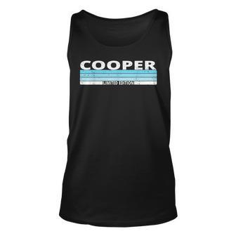 Cooper Surname Birthday Family Reunion 80S 90S Blue Sunset Unisex Tank Top | Mazezy