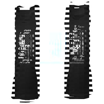 Correctional Officer Dad - Thin Silver Line Corrections Men Women Tank Top Graphic Print Unisex - Thegiftio