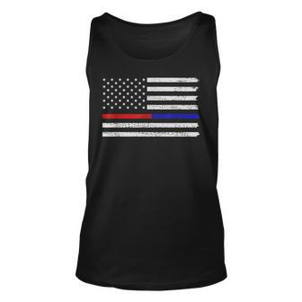 Courageous Fire Fighter & Police Unisex Tank Top - Seseable