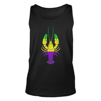 Crawfish Mardi Gras Carnival New Orleans Funny Fat Tuesdays Unisex Tank Top - Seseable