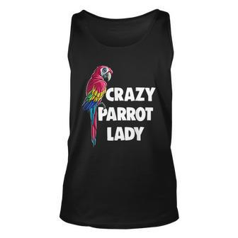 Crazy Parrot Lady Women Funny Parrot Gift V2 Men Women Tank Top Graphic Print Unisex - Thegiftio UK