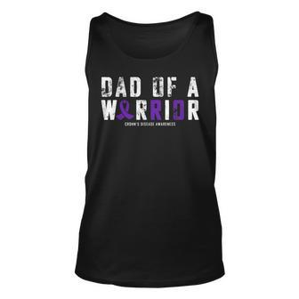 Crohns Disease Awareness Dad Of A Warrior Vintage Unisex Tank Top - Seseable