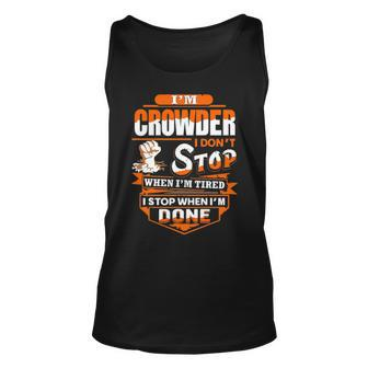 Crowder Name Gift Im Crowder Unisex Tank Top - Seseable